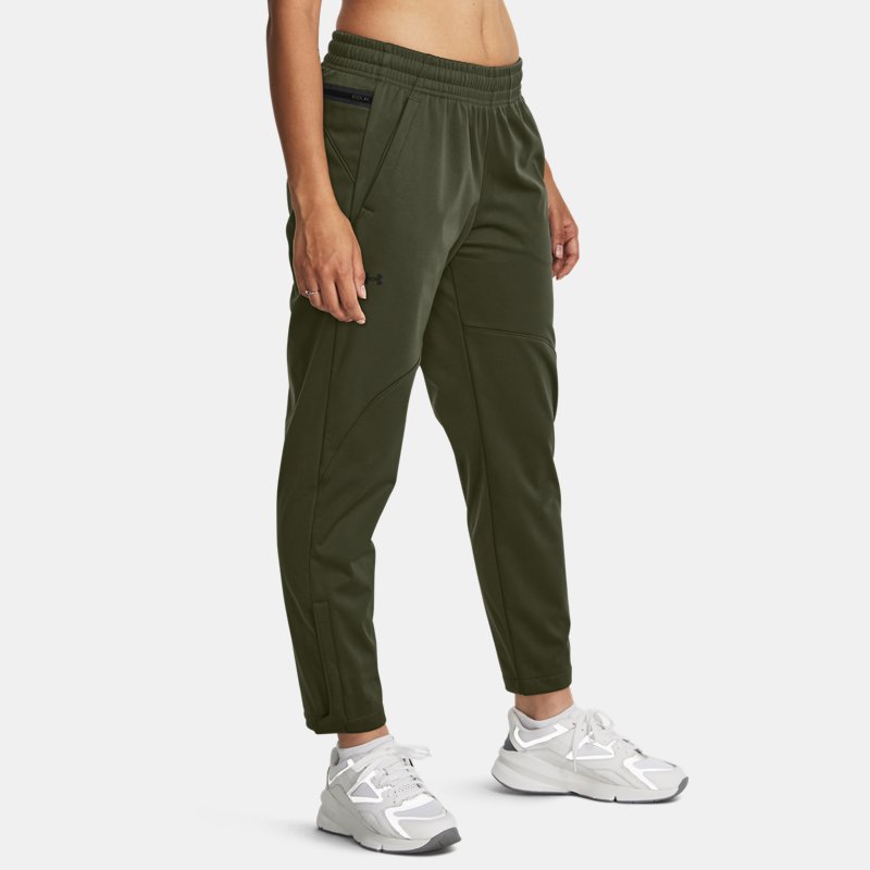 Women's  Under Armour  Unstoppable Bonded Pants Marine OD Green / Black M